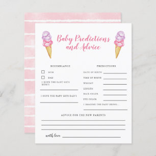 Carte Pink Ice Cream Baby Predictions & Conseils