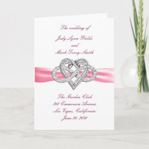 Carte Pink Infinity Heart Program Card