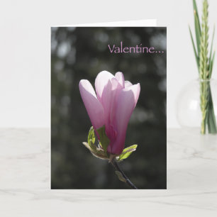 Carte Pink Magnolia Saint Valentin