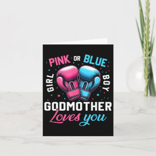 Carte Pink or Blue Godmère Vous Aime Boxe Genre Rev