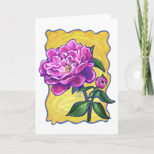 Carte Pink Peony Art Bonne fête des mères