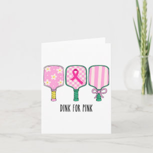 Carte Pink Picklebyll Tep Preppy Cancer du Sein Dink Pou