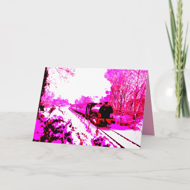 Carte Pink Polar Express  (Devant)