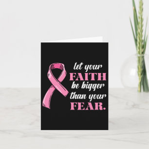 Carte Pink Ribbon Faith Breast Cancer Sensibilisation Cr