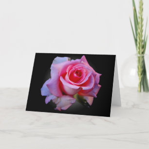 Carte Pink rose notecard