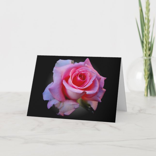 Carte Pink rose notecard (Devant)