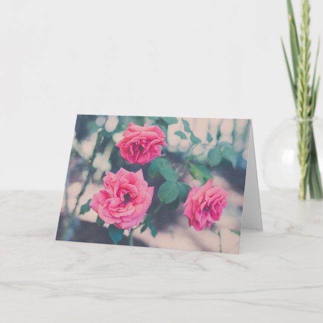 Carte Pink Roses (Devant)