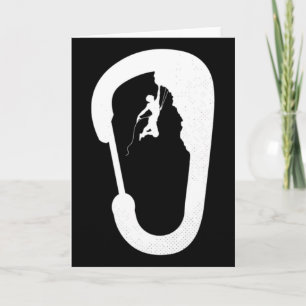 Carte Piolet de grimpeur de montagne de roche Carabiner