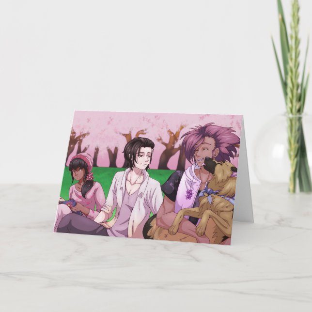 Carte Pique-nique Cherry Blossom (Devant)