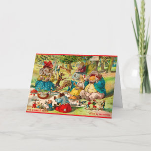 Carte Pique-nique d'animaux