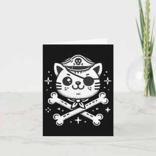 Carte Pirate Cat Pirate Crew Anniversaire