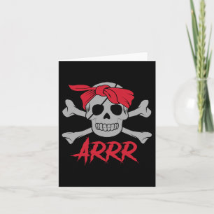 Carte Pirate Crâne mort avec patchs d'oeil Halloween