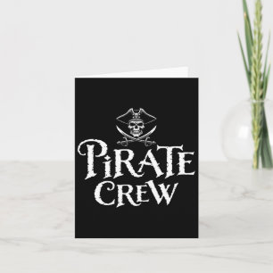 Carte Pirate Crew Funny Halloween Costume Papa Maman Gar