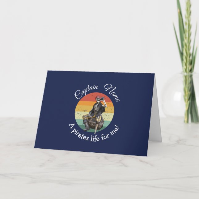 Carte Pirate de la Fête Squelettique (Devant)