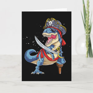 Carte Pirate Drapeau Jolly Roger Dinosaure T Rex Hallowe