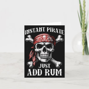 Carte Pirate instantané Ajouter humour drôle blague papa