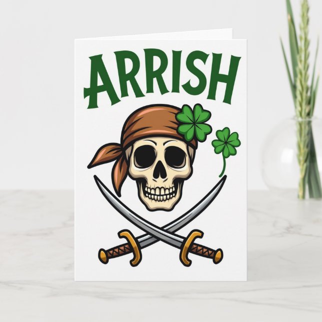 Carte pirate irlandaise Arrish (Devant)