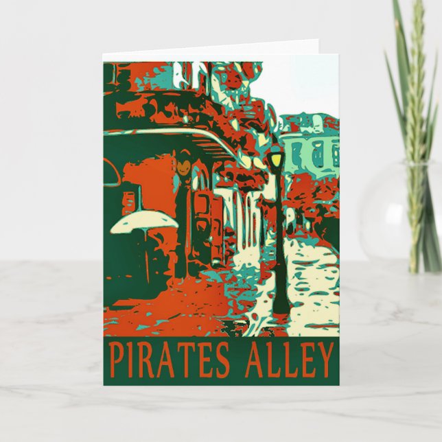 Carte Pirates Alley Quartier Français Nouvelle-Orléans (Devant)