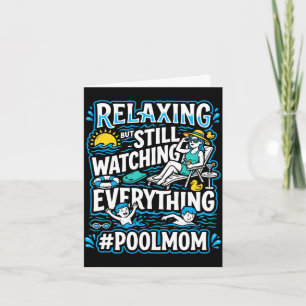 Carte Piscine pour hommes maman nageant maman nageuse ma
