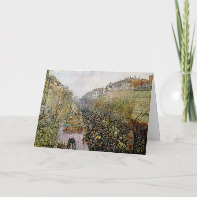 Carte Pissarro - Boulevard Montmartre, Mardi Gras (Devant)