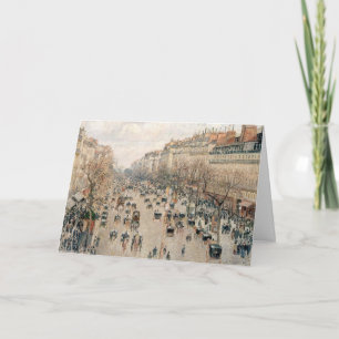 Carte Pissarro - Boulevard Montmartre, soleil d'après-mi