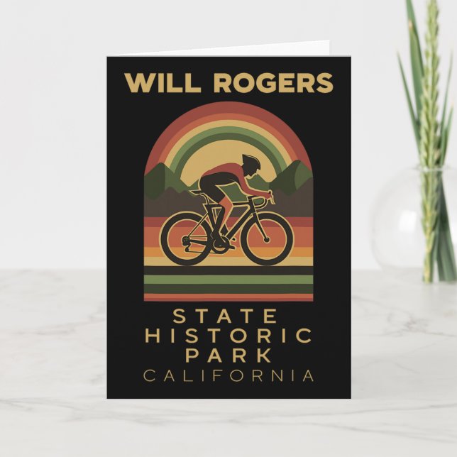 Carte Piste cyclable de Will Rogers State Historic Park  (Devant)
