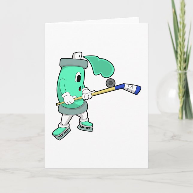 Carte Pistolet à glace au Hockey sur glace avec Bâton de (Devant)