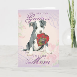 Carte Pit Bull Heart Maman