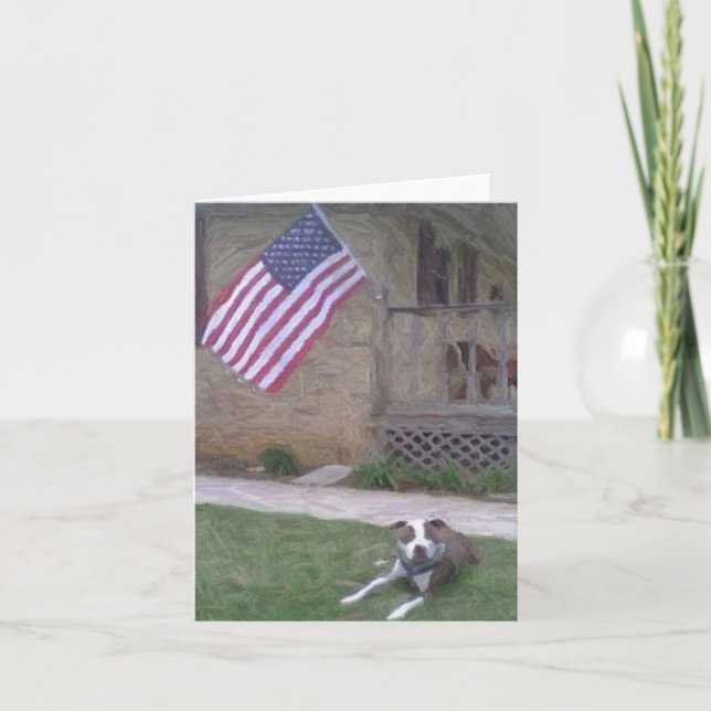 Carte Pit Bull Terrier Notecard (Devant)