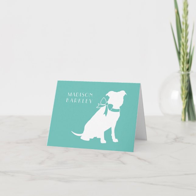 Carte Pitbull Pit Bull Chien Chien Chien Chien Chi (Devant)