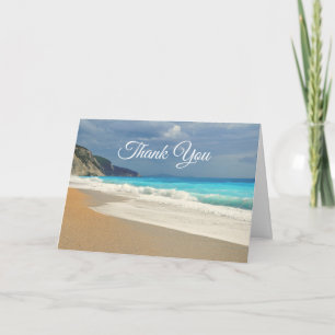 Carte Pittoresque Turquoise Blue Sea Beach Merci photo