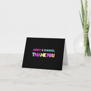 Carte PixDezines Neon Lights B'nai Mitzvah Merci Car