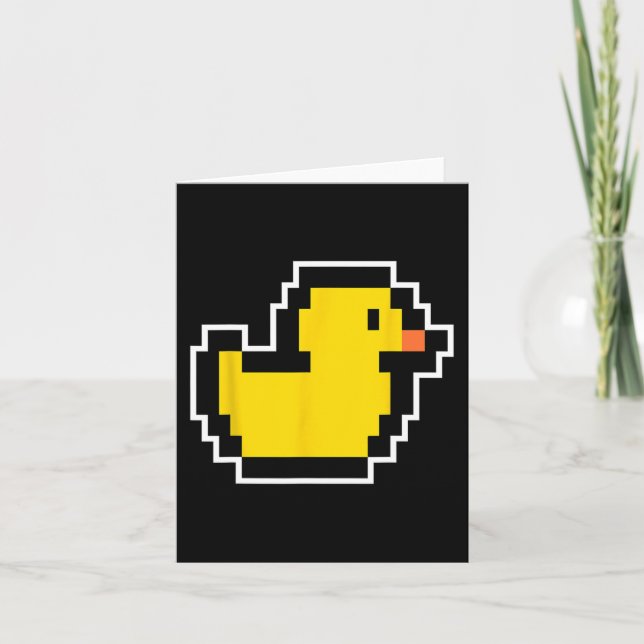 Carte Pixel Little Duck 80s Vidéo Jeu Costume Halloween (Devant)