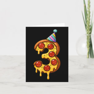 Carte Pizza 3e anniversaire 3 ans Vieux Casquette de par