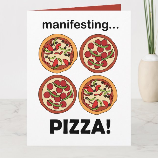 Carte Pizza au fromage et pepperoni manifeste  (Devant)