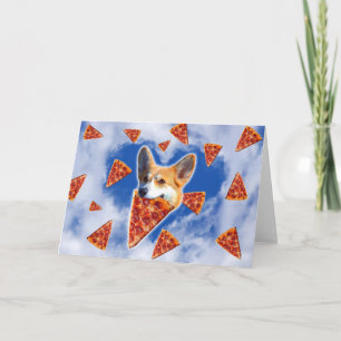 Carte Pizza de Chien de Corgi