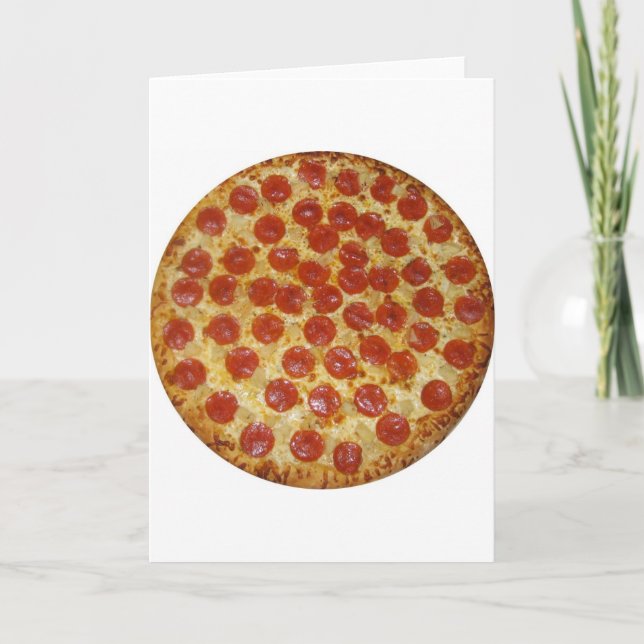 Carte Pizza de pepperoni délicieuse de pizza… (Devant)