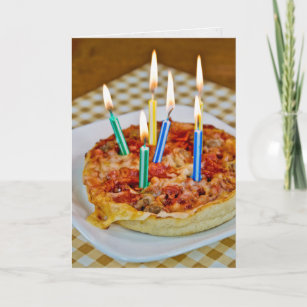 Cartes Pizza D Anniversaire Zazzle Fr