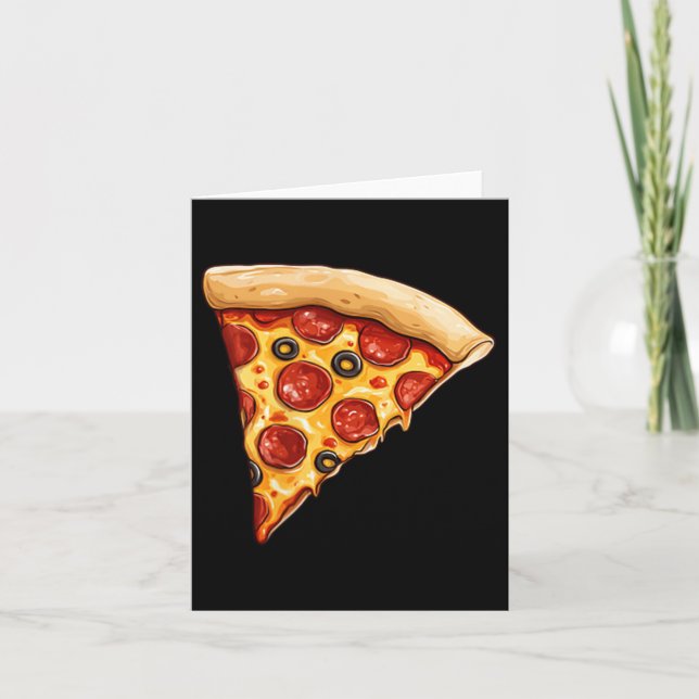 Carte Pizza Slice Minimaliste (Devant)