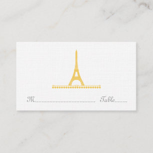 Carte Place Chic Parisienne, Jaune