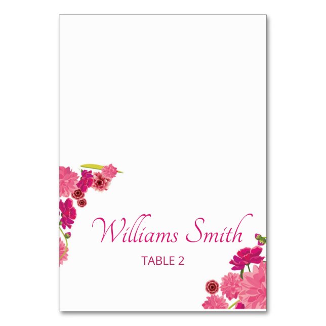 Carte Place Floral Mariage (Par défaut)