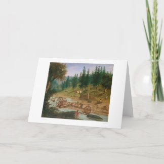 Carte Placer Mining at Foster's Bar, Californie (1331A)