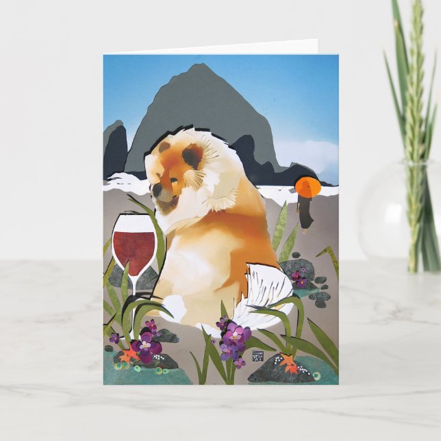 CARTE PLAGE AU STYLE (Devant)
