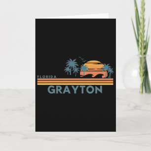 Carte Plage de Grayton Floride Vacances d'été Vintage 70