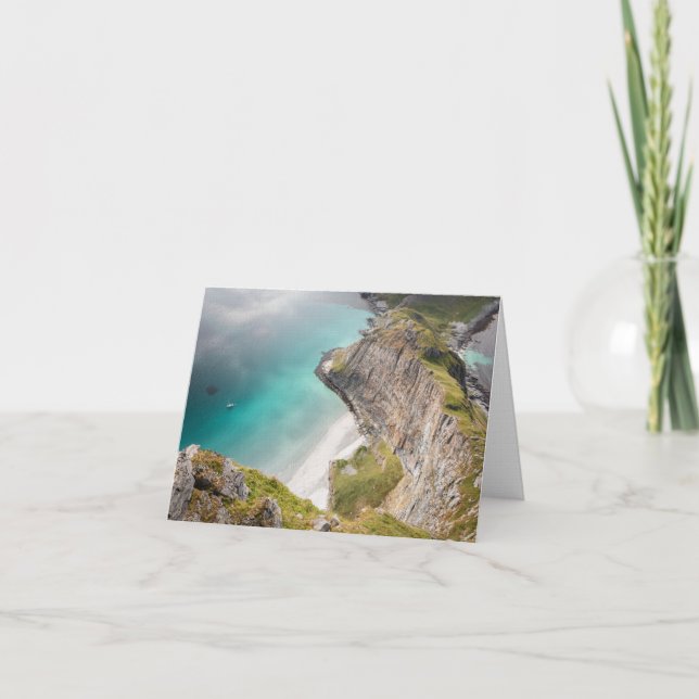 Carte Plage de Lofoten Norvège (Devant)