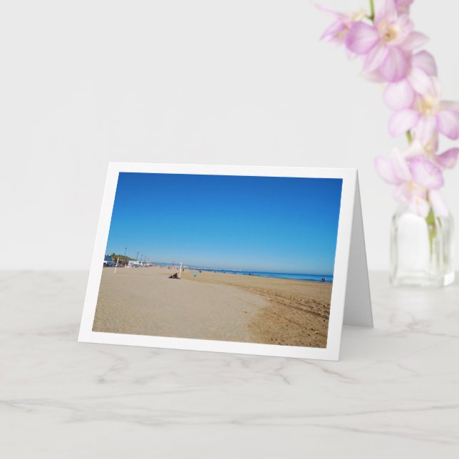 Carte Plage de Malvarossa, Valence, Espagne (Orchidée)