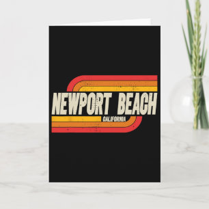 Carte Plage de Newport Californie Ca Ville Vintage 