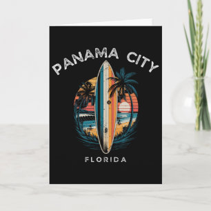 Carte Plage de Panama City Floride Hommes Femmes Surf 