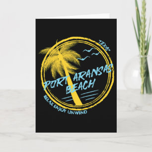 Carte Plage de Port Aransas Spring Break 