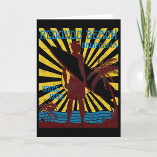 Carte Plage de Redondo Californie Surf Vacances d'été Vi